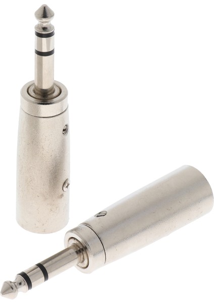 2 Adet Xlr Erkek Fiş ile 3 Pin ile 6.35MM Stereo Fiş Mikrofon Adaptörü