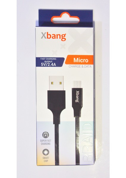 Örgülü 2.4A Micro USB Şarj & Data Kamblosu