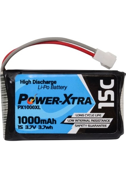 PX1000XSL 3.7V 1S1P 1000 Mah (15C) Li-Polymer Pil