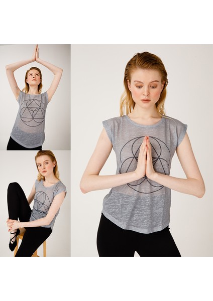 Namaste Gri T-Shirt modelleri