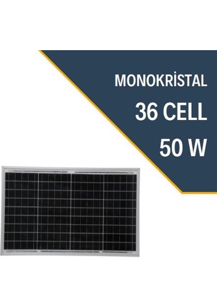 N&D Lighting Lexron 50WATT Monokristal Solar Güneş Enerji Paneli