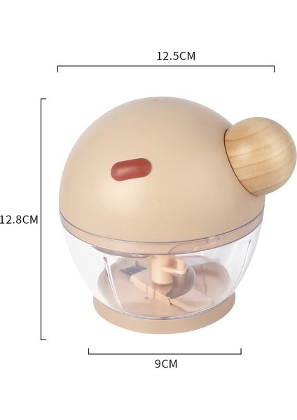 500ml Yuvarlak Burun Manuel Doğrayıcı Rondo - Pembe(Yurt Dışından)