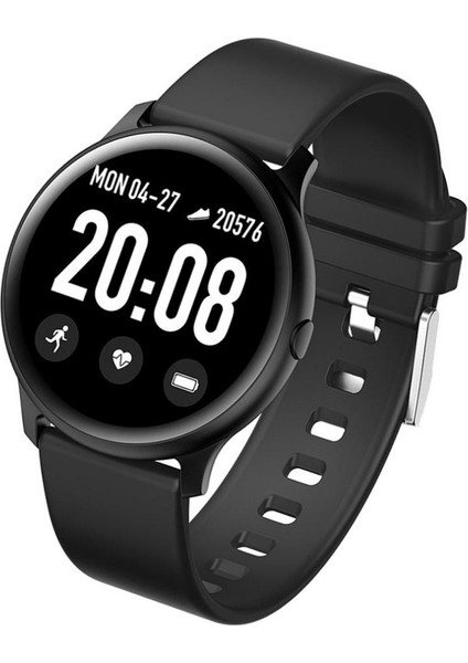 Bluetooth 4.0 Akıllı Izle 1.3 Inç Bilezik Kan Spor Silikon Bileklik Siyah