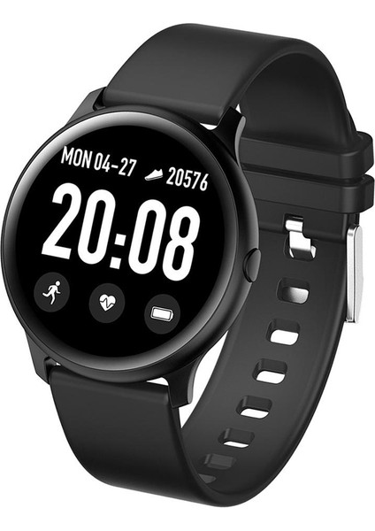Bluetooth 4.0 Akıllı Izle 1.3 Inç Bilezik Kan Spor Silikon Bileklik Siyah