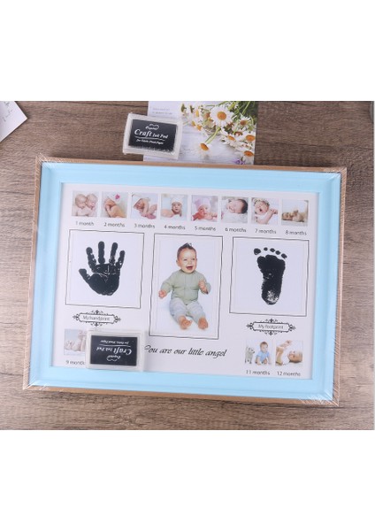 Bebek El Izi Ayak Izi Fotoğraf Çerçevesi Damga Mürekkep İle Yenidoğan Dekor Hediye Çocuklar Baskı El Inkpad Hediyelik Eşya | El Ve Ayak Izi Yapımcıları (Yurt Dışından) fırsatları