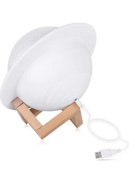 15 Cm 3D Ay Lambası 16 Renkler Led Saturn Gece Lambası Uzaktan Bebek Başucu Lambası Standı Çocuklar Noel Hediyesi İle | Led Gece Işıkları (Yurt Dışından)