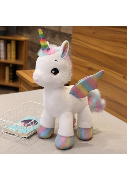 40 cm Unicorn Peluş Oyuncak - Beyaz (Yurt Dışından)