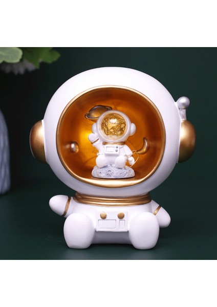 sanlindou Astronot Figürlü Led Gece Lambası -Beyaz (Yurt Dışından)