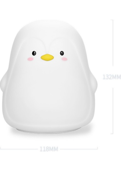 1 Adet Penguen Silikon Dokunmatik Sensör Gece Lambası Şarj Edilebilir 7 Renkler Usb Şarj Led Gece Lambası Çocuklar Için Bebek Noel Hediyesi | Led Gece Işıkları (Yurt Dışından) fiyatları