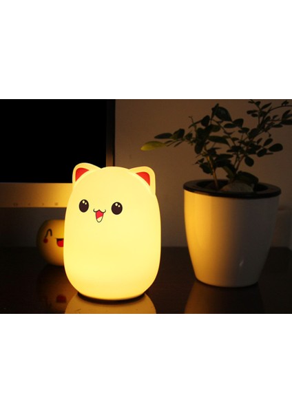 Led Gece Işık Lambası Uzaktan Kumanda Renkli Usb Şarj Edilebilir Karikatür Silikon Başucu Lambası Çocuklar Için Bebek Hediye | Led Gece Işıkları (Yurt Dışından) fırsatları
