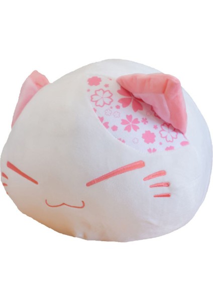 Sevimli Peluş Börek Kedi Yavru Kiraz Çiçeği Oyuncak Hayvan Doll Yastık Kanepe Bebek Odası Ev Dekorasyon Süsler Kız Arkadaşı Hediye | Doldurulmuş Ve;Peluş Hayvanlar (Yurt Dışından)