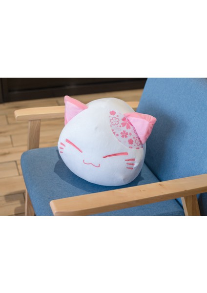 Sevimli Peluş Börek Kedi Yavru Kiraz Çiçeği Oyuncak Hayvan Doll Yastık Kanepe Bebek Odası Ev Dekorasyon Süsler Kız Arkadaşı Hediye | Doldurulmuş Ve;Peluş Hayvanlar (Yurt Dışından) fırsatları