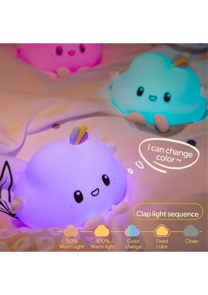 Bebek Gece Işık İle Dokunmatik Sensör Yumuşak Led Duvar Kreş Lambası Led Bulut Çocuklar Çocuklar Için Led Bulgulama Doğum Günü Hediyesi Odası Dekor | Led Gece Işıkları (Yurt Dışından) fiyatları