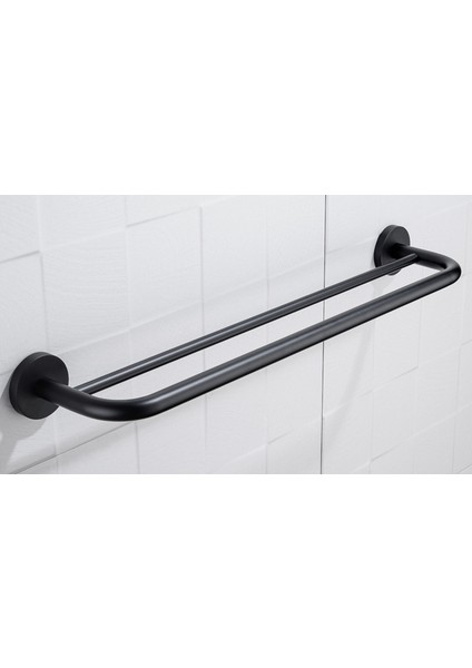 Banyo Aksesuarı Havlu Askısı - Siyah (Yurt Dışından)