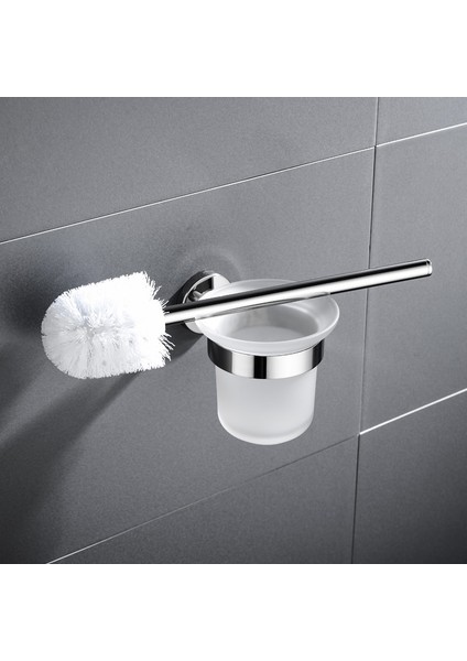 Banyo Aksesuarları Donanım Seti Cilalı Sus304 Tuvalet Fırçası Kağıt Tutucu Diş Fırçası Tutucu Havlu Bar Raf Banyo Rafları | Banyo Donanım Setleri (Yurt Dışından)