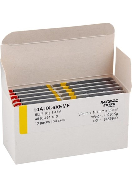 Extra Advanced 10 / PR70 Numara Kulaklık Pili 6lı - 10lu Paket