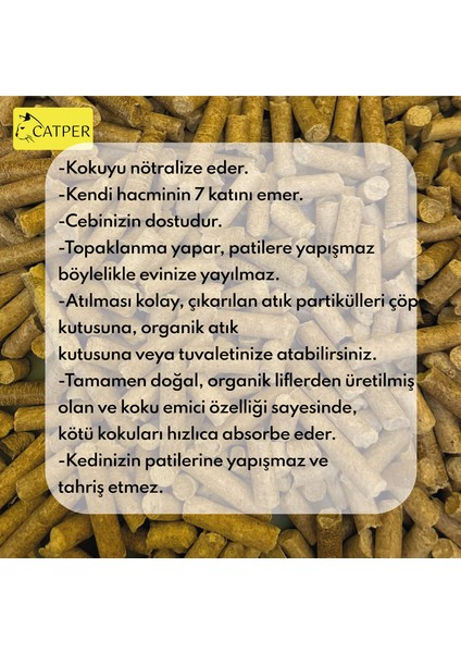 Çam Pelet Kedi Kumu 20 Kg 38 Lt