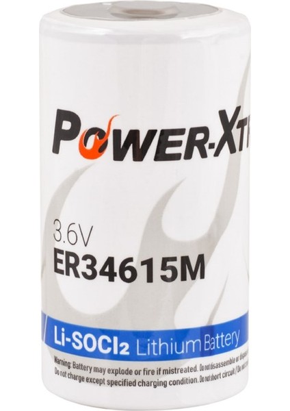 3.6V ER34615M D Size Li-Socı2 Sayaç Pili