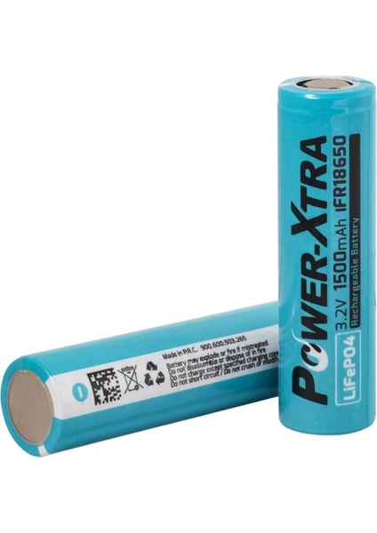 IFR18650 - 3.2V 1500 Mah Lifepo4 Şarjlı Pil