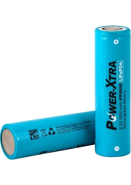 IFR18650 - 3.2V 1500 Mah Lifepo4 Şarjlı Pil