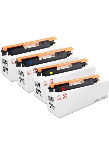 Hp Pro Mfp M176N Uyumlu Muadil Toner 130A 4 Renk