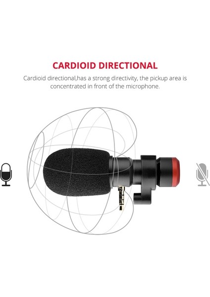 Yelangu MIC06 Canlı Yayın Akıllı Telefon Mikrofonu