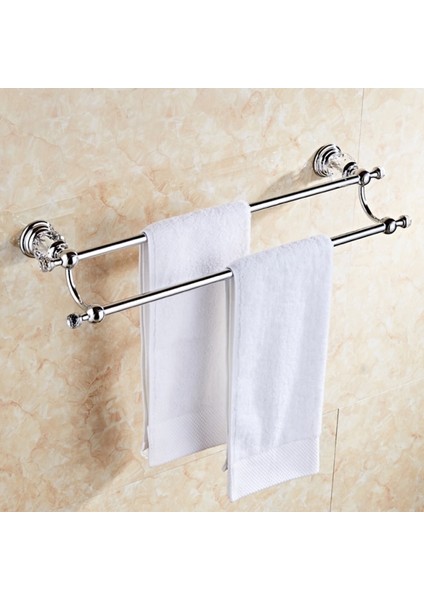 Havlu Askısı Duvara Monte Banyo Aksesuarları Seti Kristal Katı Pirinç Banyo Donanım Setleri Krom Tuvalet Fırçası Tutucu | Banyo Donanım Setleri fiyatları