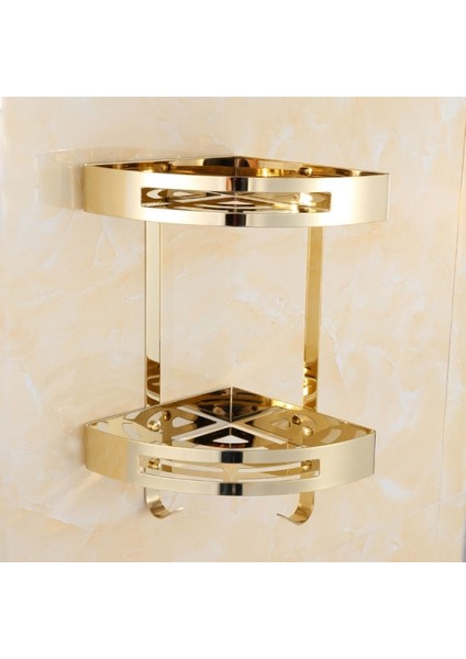 Lüks Kristal Gümüş Banyo Aksesuarları Seti Altın Cilalı Pirinç Banyo Donanım Seti Duvara Monte Banyo Ürünleri Sepet Rafı3 | Banyo Donanım Setleri(Yurt Dışından)