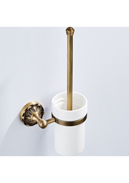 Antika Banyo Aksesuarları Seti Bronz Vintage Pirinç Saç Kurutucu Tutucu Wc Kağıt Havlu Askısı Yüzük Sabun Sepeti Robe Kanca Kapmak Barlar | Banyo Donanım Setleri