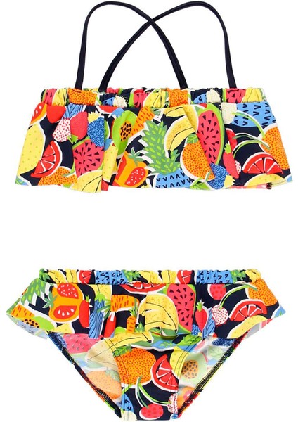 Kız Çocuk Meyve Desenli Bikini