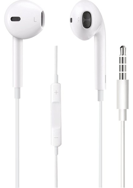 Realme C20 Uyumlu Mikrofonlu 3.5 mm Kulak Içi Kulaklık