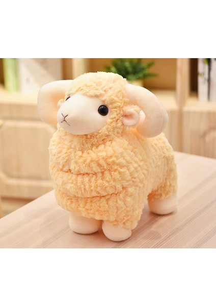 35 Cm Simülasyon Peluş Koyun Oyuncak - Sarı (Yurt Dışından) fırsatları