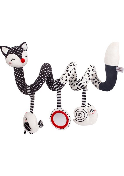 Çocuklar Için Çıngırak Bebek Oyuncakları 0 6 12 Ay Set Yenidoğan Bebek Siyah Beyaz Yumuşak Peluş Sevimli Hayvan Asılı Cep Telefonu Hediye | Bebek Çıngıraklar Ve Cep Telefonu(Yurt Dışından)
