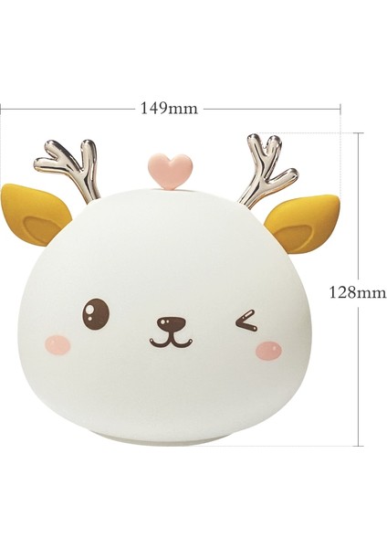 16 Renk Geyik Gece Işık Silikon Uzaktan Kumanda Sevimli Hayvan Yumuşak Çocuk Yatak Odası Bebek Noel Hediyesi Için Usb Şarj Edilebilir Lambalar | Led Gece Işıkları fiyatları