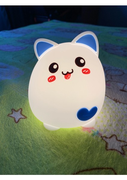 Led Gece Lambası Kedi Hayvan Usb Şarj Silikon Karikatür Kreş Lambası Bebek Gece Lambası Çocuk Doğum Günü Hediyesi Oyuncak | Led Gece Işıkları (Pat Stil) modelleri