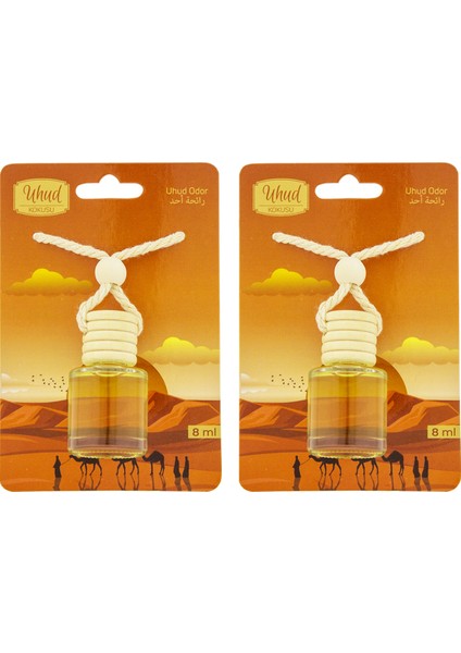 Uhud Kokusu 8 ml Araba Kokusu Cam Şişe 2 Adet