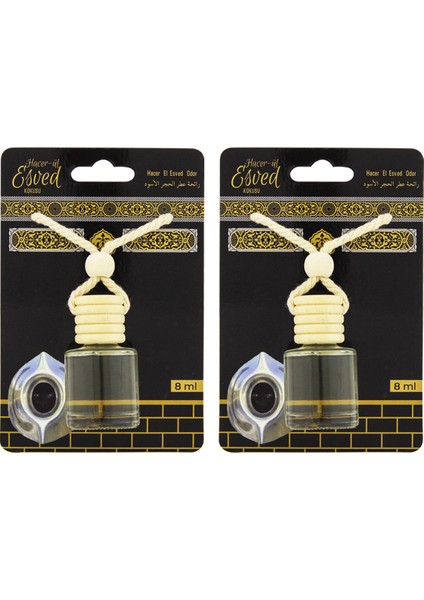 Hacerül Esved Kokusu 8 ml Araba Kokusu Cam Şişe 2 Adet