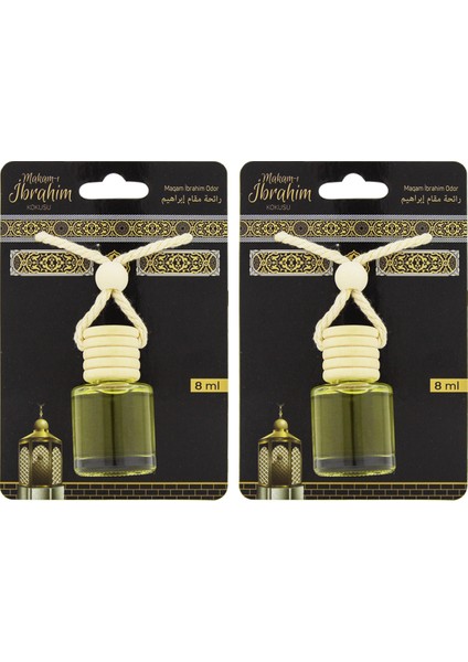 Makamı Ibrahim Kokusu 8 ml Araba Kokusu Cam Şişe 2 Adet