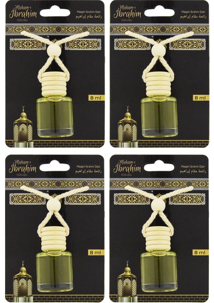 Makamı Ibrahim Kokusu 8 ml Araba Kokusu Cam Şişe 4 Adet