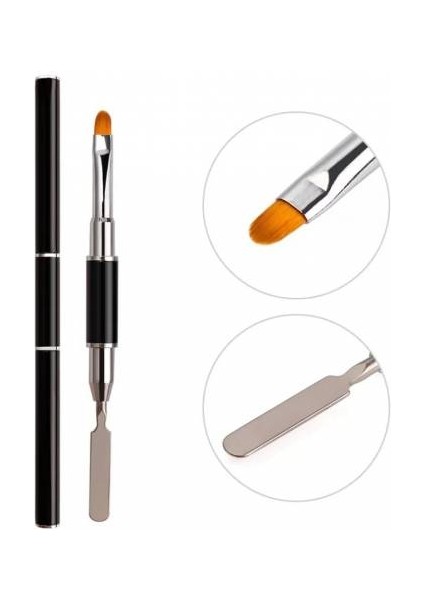 Profesyonel Spatulalı Poly Gel Fırçası