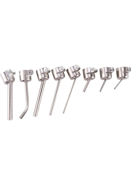 8 Adet 45 Derece Bükülmüş D Nozul Lehimleme Istasyonu Sıcak Hava Istasyonları Nozullar 858D Kaynak Nozulları Için Lehimleme Aracı (Yurt Dışından)