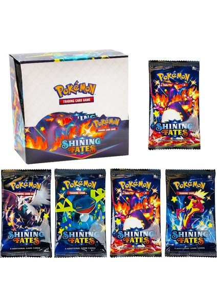 324 Adet/kutu Parlak Fates Pokemon Kartları Güçlendirici Koleksiyonu Savaş Kartı Çocuklar Için Hediye (Yurt Dışından)