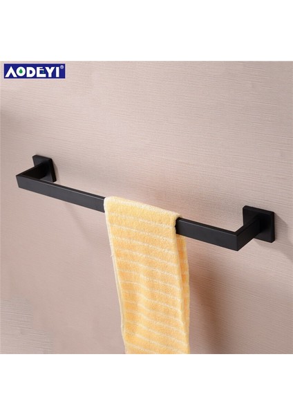 Banyo Donanım Seti Siyah Banyo Robe Kanca Havlu Ray Raf Bar Raf Tuvalet Kağıdı Tutucu Diş Fırçası Tutucu Banyo Aksesuarları | Banyo Donanım Seti | Banyo Donanım Banyo Aksesuarları