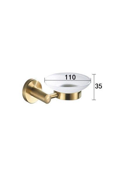 Falangshi Banyo Aksesuarları Robe Hooks Havlu Yüzük Tuvalet Fırçası Tutucu Sabunluk Banyo Donanım Seti Altın Fırçalanmış Wb8834 | Banyo Donanım Setleri (Yurt Dışından)