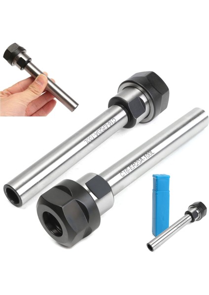 Alet C16 ER20A 100L Cnc 100MM Düz Uçlu Pens Aynası Tutucu Cnc Freze Torna x