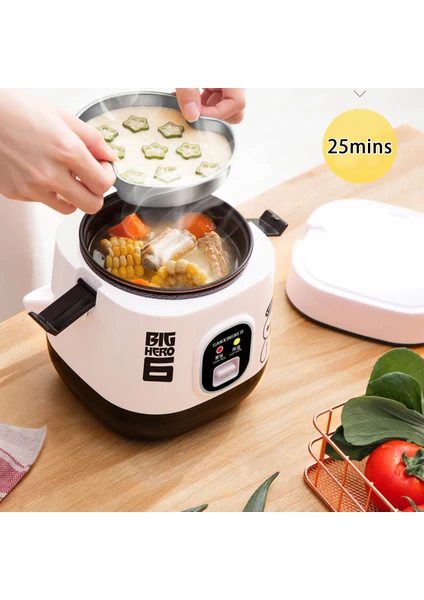 220 V Mini Işlevli Pişirme Makinesi Ev Multicooker Elektrikli Pirinç Ocak Çift Katmanlar Yapışmaz Pirinç Vapur 1.2L | Pirinç Ocakları (Yurt Dışından)