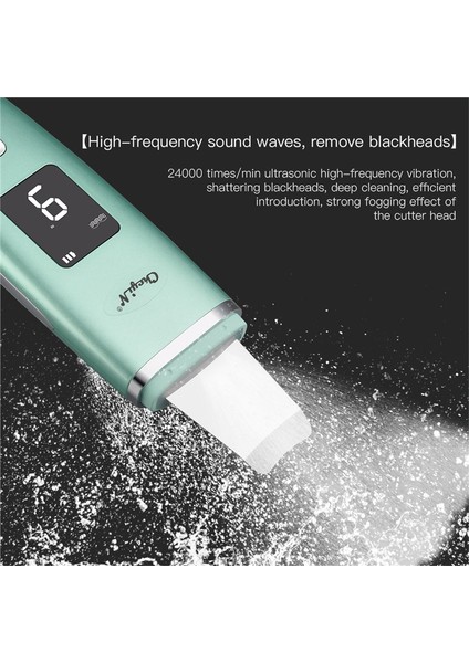 Ultrasonik Titreşim Blackhead Remover Derin Temizleme Yüz Scrubber Pore Temizleyici Kaldırma Makinesi Yüz Led Soyma Kürek | Cilt Scrubber (Yurt Dışından) fırsatları