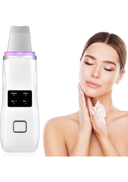 Led Foton Tedavisi Ultrasonik Yüz Cilt Scrubber Temizleyici Yüz Masajı (Yurt Dışından)