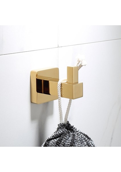 Lüks Altın Banyo Pirinç Donanım Setleri Havlu Raf Kağıt Tutucu Tuvalet Fırçası Tutucu Havlu Tutucu Kanca Sıra Kanca Aktivite Bar | Banyo Donanım Setleri (Yurt Dışından)