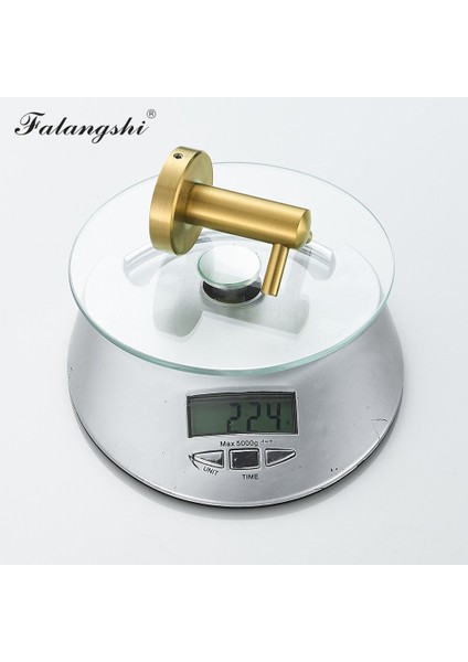 Falangshi Banyo Aksesuarları Robe Hooks Havlu Yüzük Tuvalet Fırçası Tutucu Sabunluk Banyo Donanım Seti Altın Fırçalanmış Wb8834 | Banyo Donanım Setleri (Yurt Dışından)